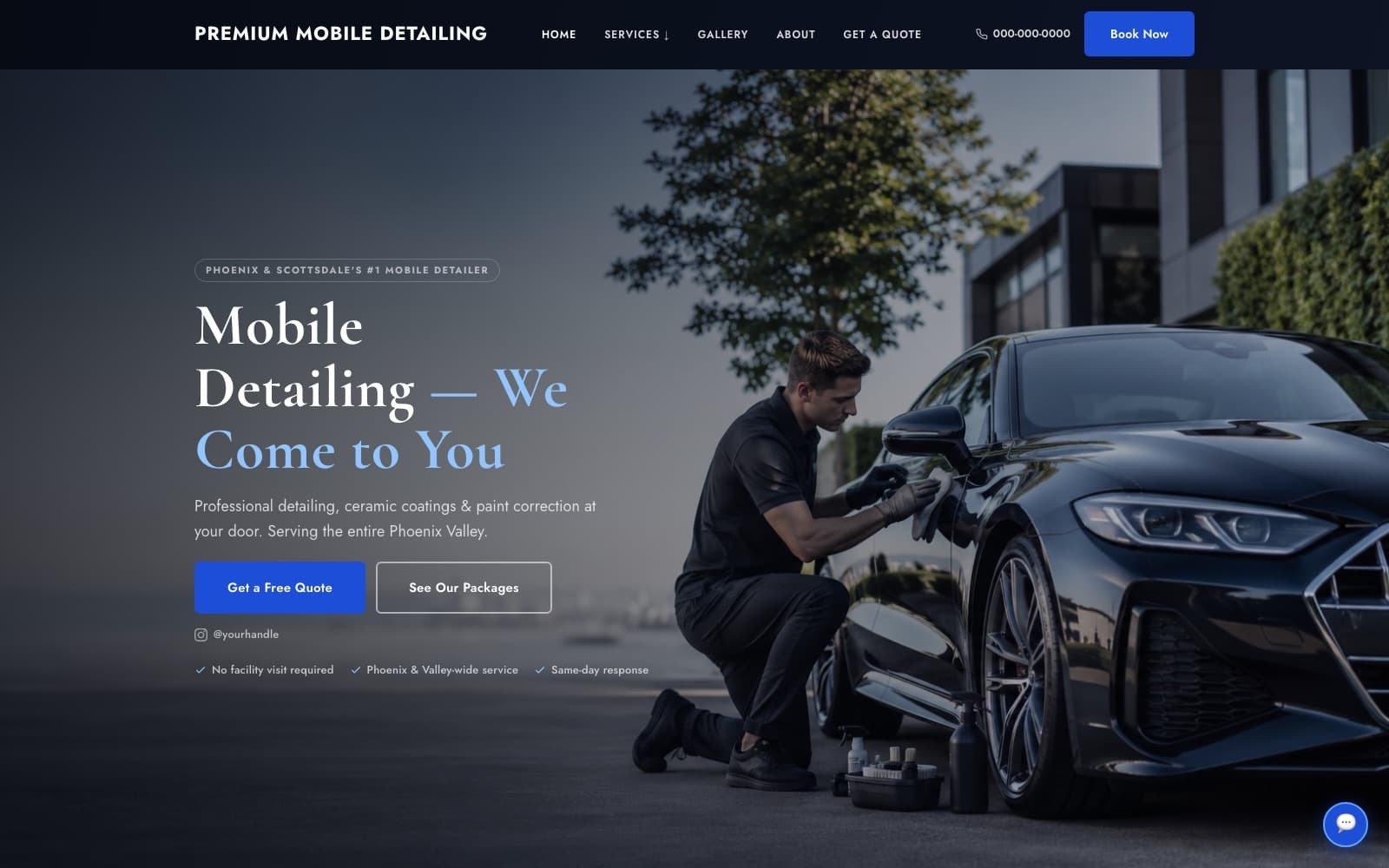 Auto Detailing Website + Quote Flow
